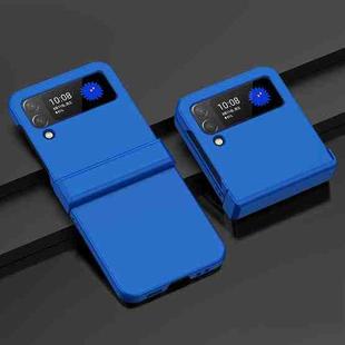 For Samsung Galaxy Z Flip4 5G PC Skin Feel Folding Phone Case(Dark Blue)