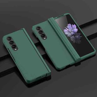 For Samsung Galaxy Z Fold4 5G PC Skin Feel Folding Phone Case(Dark Green)