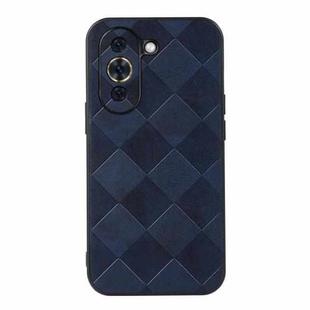 For Huawei nova 10 Pro Weave Plaid PU Phone Case(Blue)