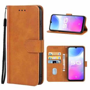 For vivo S9e Leather Phone Case(Brown)