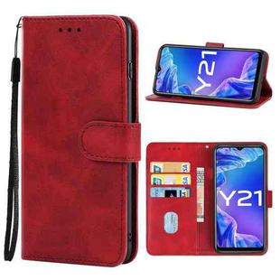 For vivo Y21 2018 Leather Phone Case(Red)