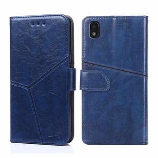 For ZTE Blade L210 Geometric Stitching Horizontal Flip Leather Phone Case(Blue)