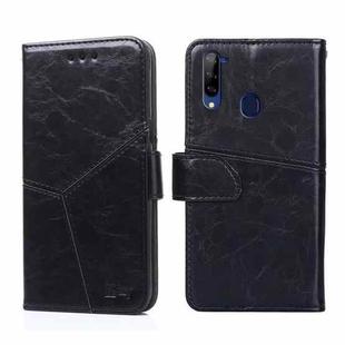 For ZTE Libero 5G Geometric Stitching Horizontal Flip Leather Phone Case(Black)