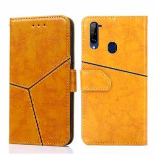 For ZTE Libero 5G Geometric Stitching Horizontal Flip Leather Phone Case(Yellow)