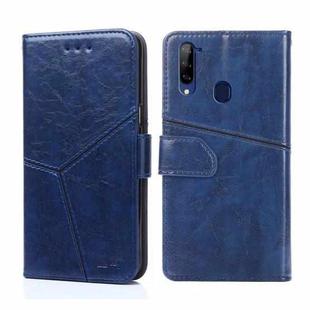 For ZTE Libero 5G Geometric Stitching Horizontal Flip Leather Phone Case(Blue)