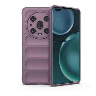 For Honor Magic4 Pro Magic Shield TPU + Flannel Phone Case(Purple)