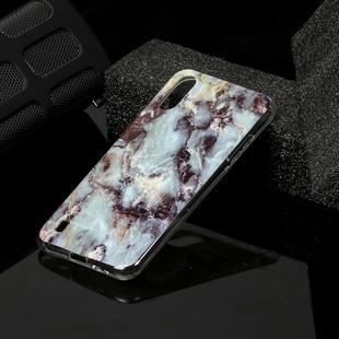 For Galaxy A01 Marble Pattern Soft TPU Protective Case(Gray)