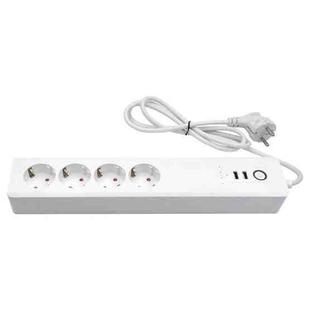 ZigBee 16A SM-SO306-E 4 Holes + 2 USB Multi-purpose Smart Power Strip, EU Plug