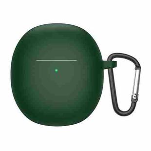 Bluetooth Earphone Liquid Silicone Protective Case For vivo TWS Air(Dark Green)