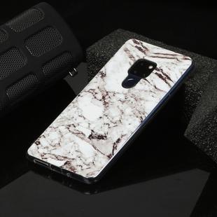 For Huawei Mate 20 Marble Pattern Soft TPU Protective Case(White)