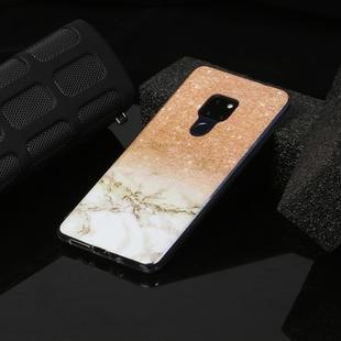 For Huawei Mate 20 Marble Pattern Soft TPU Protective Case(Rose Gold White)