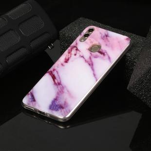 For Huawei Honor 8C Marble Pattern Soft TPU Protective Case(Purple)