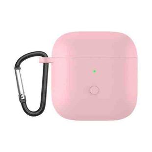 Liquid Silicone One-piece Earphone Protective Case For Redmi Buds3(Pink)