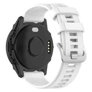 For Garmin Forerunner 955 / 255 / 745 22mm Silicone Watch Band(White)