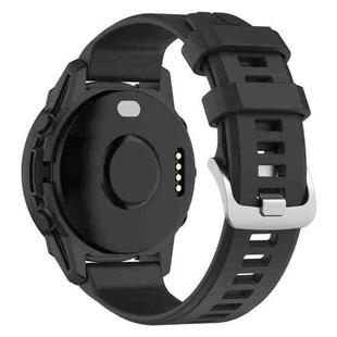 For Garmin Forerunner 955 / 255 / 745 22mm Silicone Watch Band(Black)