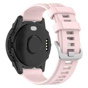 For Garmin Forerunner 955 / 255 / 745 22mm Silicone Watch Band(Light Pink)