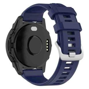 For Garmin Forerunner 955 / 255 / 745 22mm Silicone Watch Band(Dark Blue)