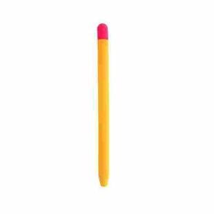 Contrasting Color Silicone Protective Case For Apple Pencil 2(Orange)