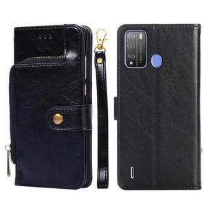 For Itel Vision 1 Pro Zipper Bag Leather Phone Case(Black)