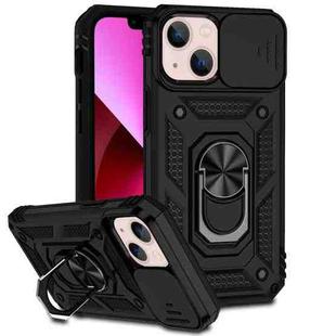 For iPhone 14 Sliding Camshield Holder Phone Case (Black)