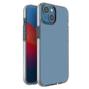 For iPhone 14 Plus Two-color Transparent TPU Phone Case (White)