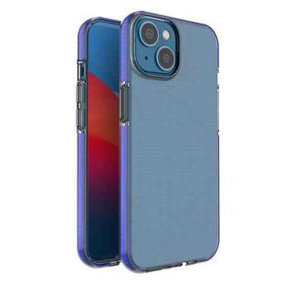 For iPhone 14 Plus Two-color Transparent TPU Phone Case (Dream blue)