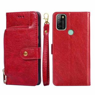 For Blackview A70 Zipper Bag Leather Phone Case(Red)