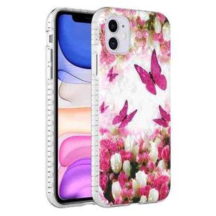 For iPhone 11 2.0mm Airbag Shockproof TPU Phone Case (Dancing Butterflies)