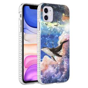 For iPhone 11 2.0mm Airbag Shockproof TPU Phone Case (Whale)