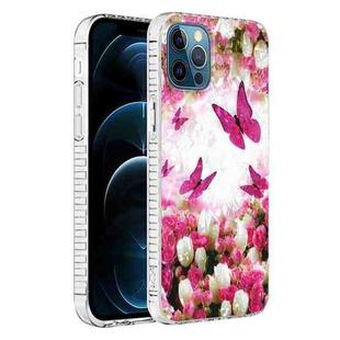 For iPhone 12 Pro Max 2.0mm Airbag Shockproof TPU Phone Case(Dancing Butterflies)