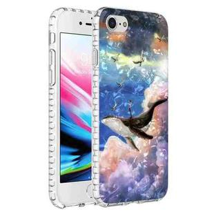 For iPhone SE 2022 / SE 2020 / 8 / 7 2.0mm Airbag Shockproof TPU Phone Case(Whale)