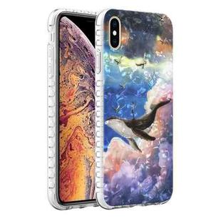 For iPhone XS Max 2.0mm Airbag Shockproof TPU Phone Case(Whale)