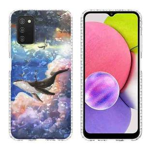 For Samsung Galaxy A03s 166.5mm 2.0mm Airbag Shockproof TPU Phone Case(Whale)