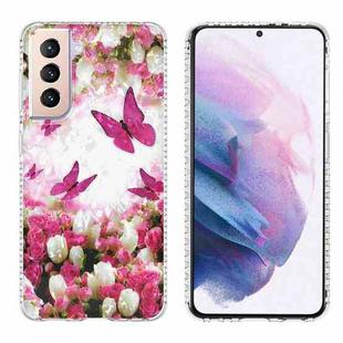 For Samsung Galaxy S21 Plus 5G 2.0mm Airbag Shockproof TPU Phone Case(Dancing Butterflies)