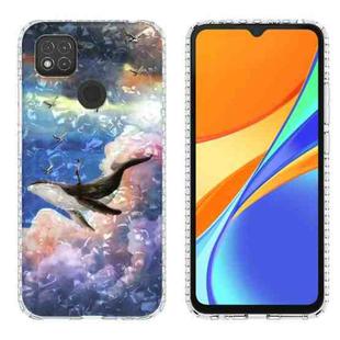 For Xiaomi Redmi 9C / Redmi 9 India 2.0mm Airbag Shockproof TPU Phone Case(Whale)