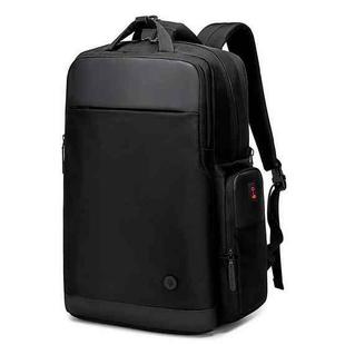 USB Rechargeable Anti-splashing Anti-theft Computer Backpack(Black)