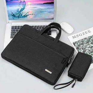 Handbag Laptop Bag Inner Bag with Power Bag, Size:12 inch(Black)