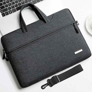Handbag Laptop Bag Inner Bag with Shoulder Strap, Size:11 inch(Dark Grey)