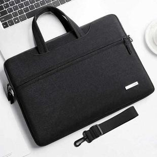 Handbag Laptop Bag Inner Bag with Shoulder Strap, Size:14 inch(Black)