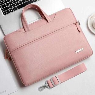 Handbag Laptop Bag Inner Bag with Shoulder Strap, Size:15 inch(Pink)