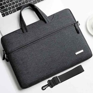 Handbag Laptop Bag Inner Bag with Shoulder Strap, Size:15 inch(Dark Grey)