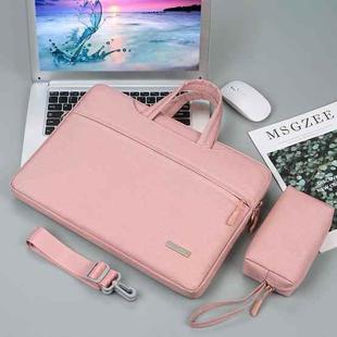 Handbag Laptop Bag Inner Bag with Shoulder Strap/Power Bag, Size:13.3 inch(Pink)