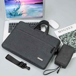 Handbag Laptop Bag Inner Bag with Shoulder Strap/Power Bag, Size:16.1 inch(Dark Grey)