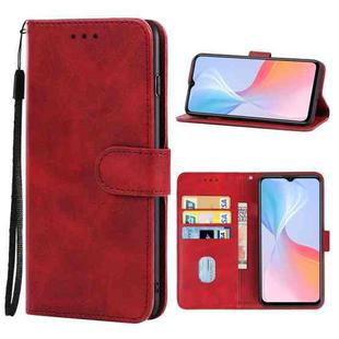 For vivo Y21s Leather Phone Case(Red)