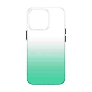 For iPhone 14 Pro Max PC Symphony Gradient Phone Case (Green)