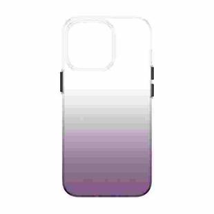 For iPhone 14 Pro PC Symphony Gradient Phone Case(Grey)
