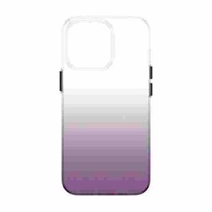 For iPhone 14 Plus PC Symphony Gradient Phone Case (Grey)