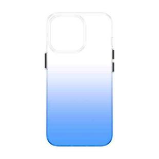 For iPhone 14 Plus PC Symphony Gradient Phone Case (Blue)