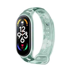For Xiaomi Mi Band 7 Original Xiaomi Camouflage Silicone Watch Band(Green)