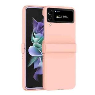 For Samsung Galaxy Z Flip4 Macaron Three-piece Set Phone Case(Pink)